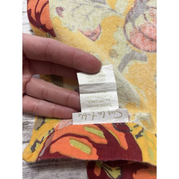 Sur La Table Autumn Pumpkin Botanical Harvest Colorful, Napkins, Set of 4 - Picture 6 of 9